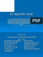 El Regimen Local