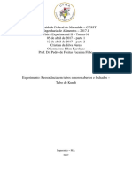 2 - Ressonância em Tubos Sonoros Abertos e Fechados - Tubo de Kundt