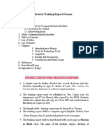 Industrial Training Report Format