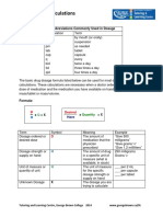 Drug Dosage Calculations: Abbreviations Commonly Used in Dosage