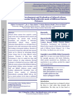 Formulation, Development and Evaluation of Delayed Release Capsules of Duloxetine Hydrochloride Made of Different Enteric Polymers