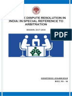 Alternate Dispute Resolution in India