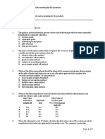 COST ACCOUNTING-Allocation of Joint Cost (Quiz With Answers)