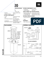 JBL Hls-820 250w Speaker System SM