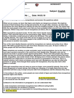 Worksheet Grade 6 04.03.19 Answer Key