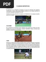 Juegos Deportivos