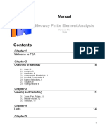 Mecway Finite Element Analysis: Manual