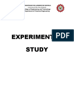 Experimental Study: Pamantasan NG Lungsod NG Maynila