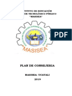 Plan de Consejeria Istp Masisea