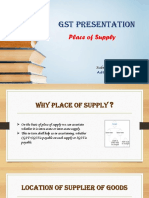 GST Presentation - Place of Supply of Goods