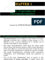 Basic Concepts of Thermodynamics: Lecture By: FITSUM FEKADU (Capt.)