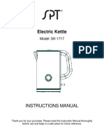 Electric Kettle: Instructions Manual