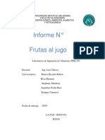 Informe de Frutas Al Jugo