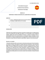 Práctica 2 - Manejo de Muestras Toxicológicas