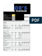 Thors Power Program Load Calculator Microsoft Excel - Gsheet