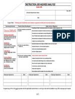 Construction Job Hazards Analysis: This Is A TEMPLATE