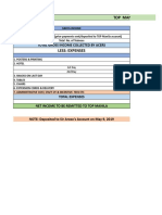 Top Manila & Acers Baguio Income Statement (1St Batch: Phyton On May 4 & 5, 2019)