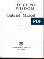 Gabriel Marcel The Decline of Wisdom