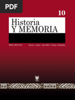 Historia Y MEMORIA Num. 10 2015 HISTORIA PDF