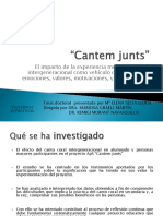 Presentación Cantem Junts