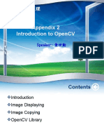 Appendix 2 Introduction To Opencv: Speaker: 黃世勳