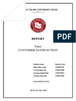 Topic Customer Satisfaction: Foreign Trade University HCMC