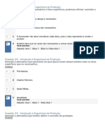 Gabarito Prova de Intrudução A Engenharia de Produção