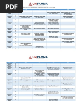 Calendário de Provas - 1° Bimestre - 6° Semestre de Direito UNIFAMMA - Março 2019