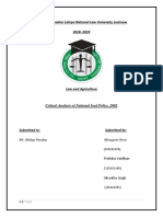 Law and Agriculture Final Draft