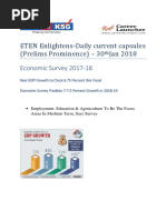 ETEN Enlightens-Daily Current Capsules (Prelims Prominence) - 30 Jan 2018