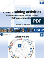 2019 05 17 - EaP Panel - ESDC Training Activities