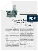 Managing Economic Crises and Natural Disasters: Hapter