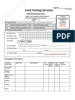 Universal Testing Services: Staff Registration Form