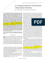 Multiclass Brain-Computer Interface Classification by Riemannian Geometry