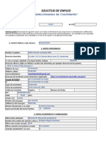 Solicitud de Empleo Electrónica