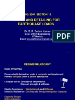 Design and Detailing For Earthquake Loads: IS 800: 2007 SECTION 12