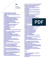 List of Medical Journals