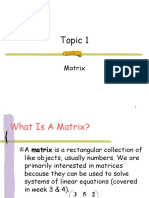 Topic 1 Matrix