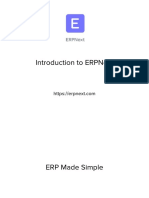 Introduction To ERPNext PDF