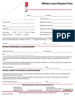 Section A: Employee Information: Submit Completed Form To The Leave Administration Unit