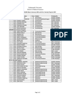 Admission List Mdms Basic Mds MSC Nursing 2019