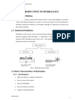 Introduction To Hydraulics: Chapter-1