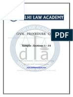 Civil Procedure Code: Sample: Sections 1 - 14