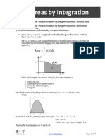 Areas by Integration