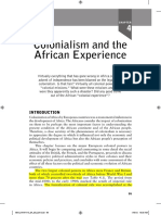 Colonialism and The African Experience