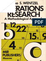 Wentzel Operations Research Mir 1983