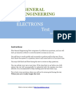 Electrons Test: General Engineering