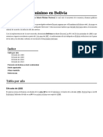 Anexo Salario Mínimo en Bolivia