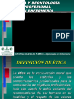 Presentacion Etica y Deontologia Profesional en Enfermeria