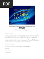 Andrea O. Veneracion International Choral Festival Manila 2015 GUIDELINES